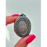 Antique Silver Aesthetic Locket Pendant