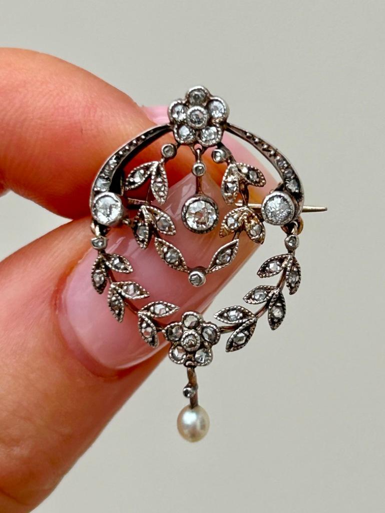 Sweet Antique Diamond Pendant in Antique Box - Image 4 of 7