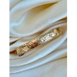 Vintage 9ct Metal Core Bangle / Bracelet