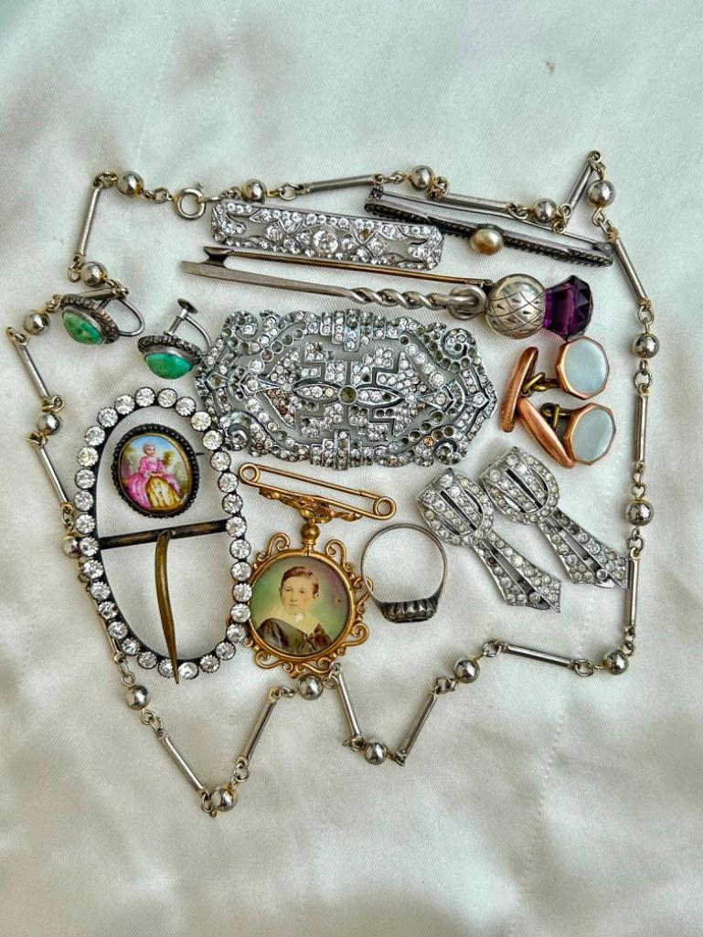 Large Mixed Lot of Antique and Vintage Jewellery