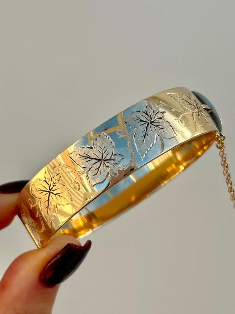 Charles Green & Sons 9ct Gold Metal Core Bangle - Image 6 of 8