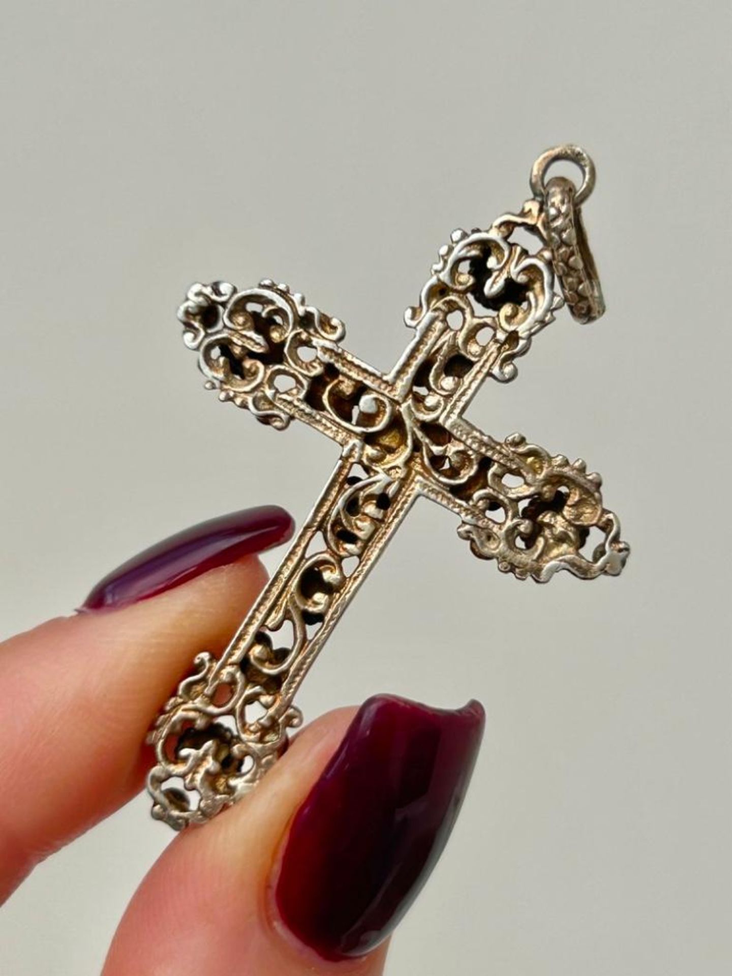 Wonderful Antique Cross Pendant - Image 3 of 7