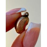 Antique 9ct Gold Lucky Kidney Bean Charm