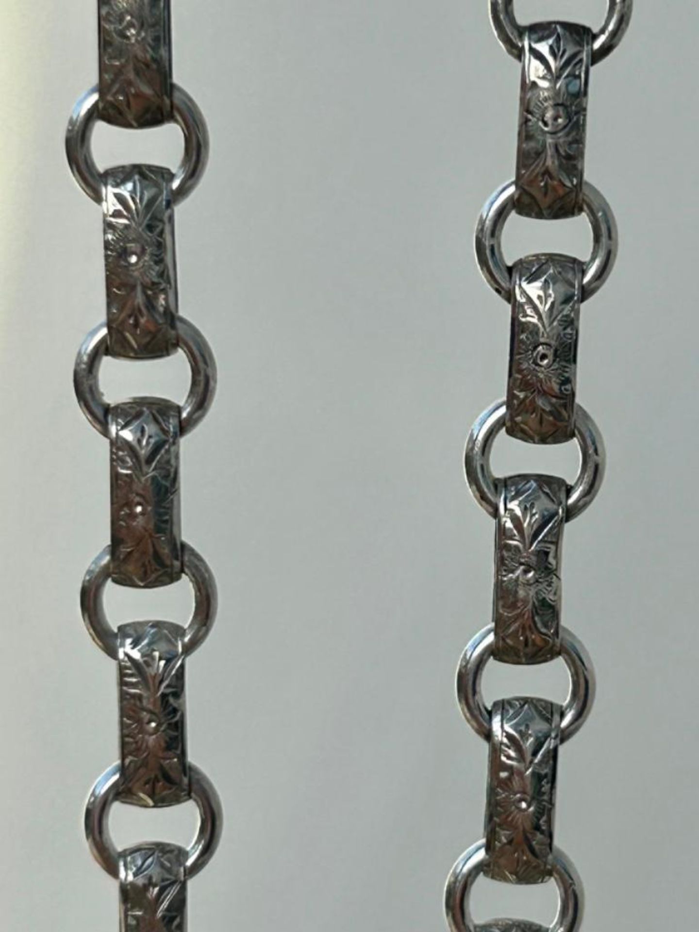 Antique Bookchain and Locket Pendant in Silver - Image 2 of 7