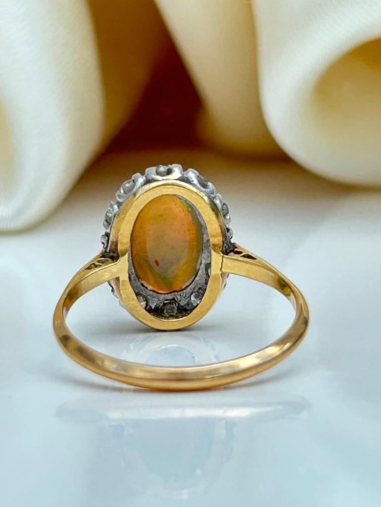 Antique Gold Opal and Diamond Ring - Image 7 of 8