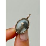 Antique Pearl Halo Brooch / Pendant in Gold
