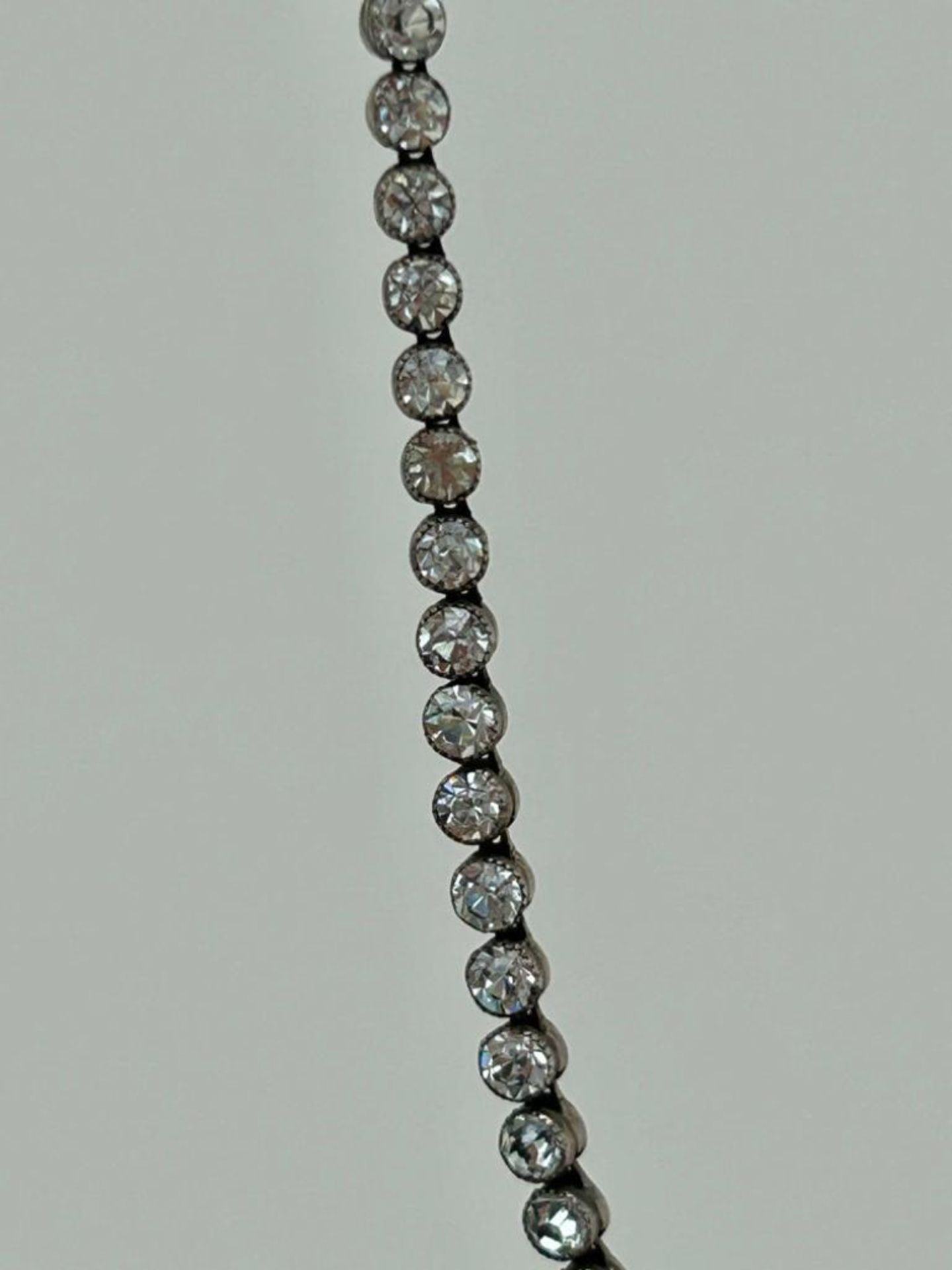 Wonderful Paste Riviere Necklace Silver - Image 2 of 6