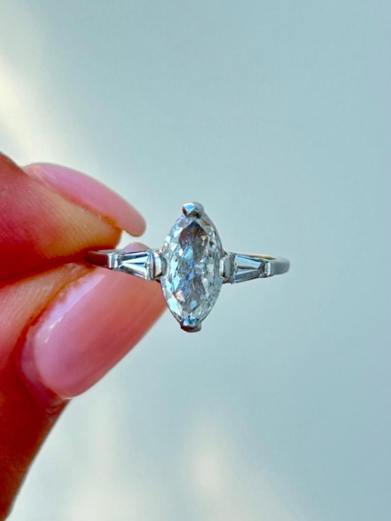 Diamond Platinum Ring C.1935 - Image 9 of 10