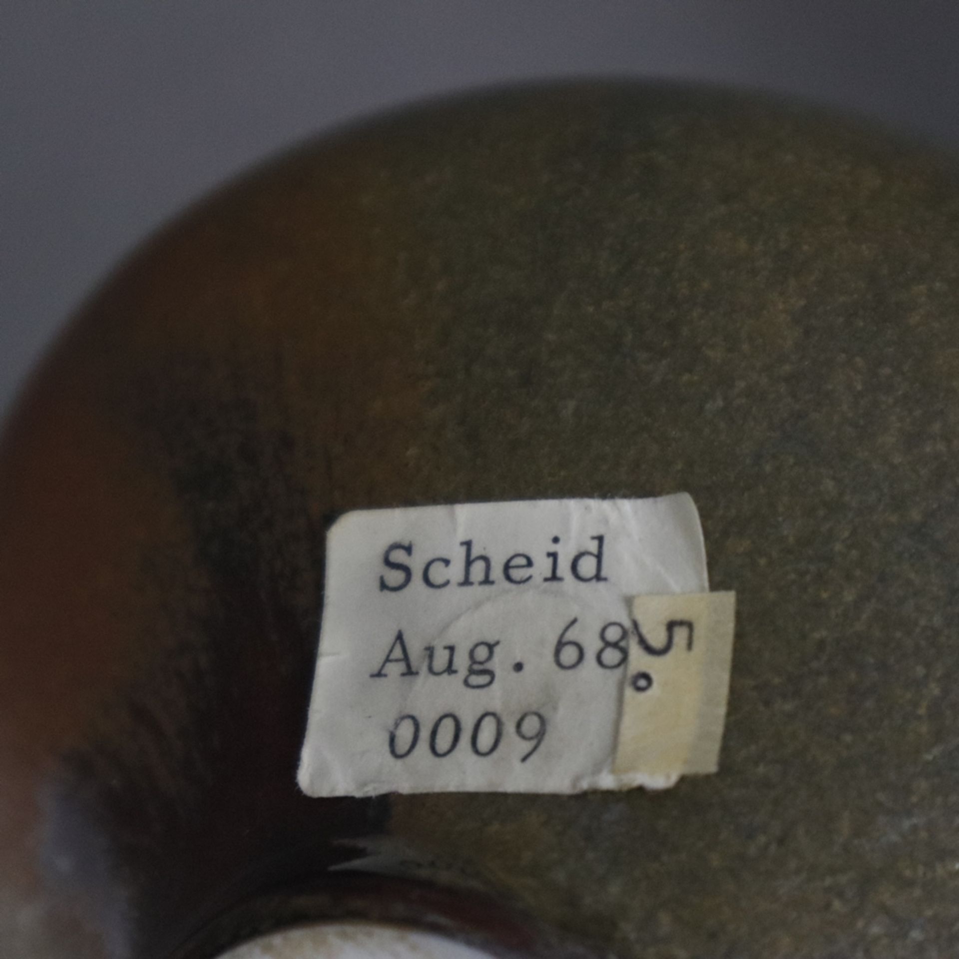 Scheid, Karl (1929 Lengfeld - 2019 Düdelsheim) - Künstler-Keramikvase, Steinzeug - Bild 9 aus 9