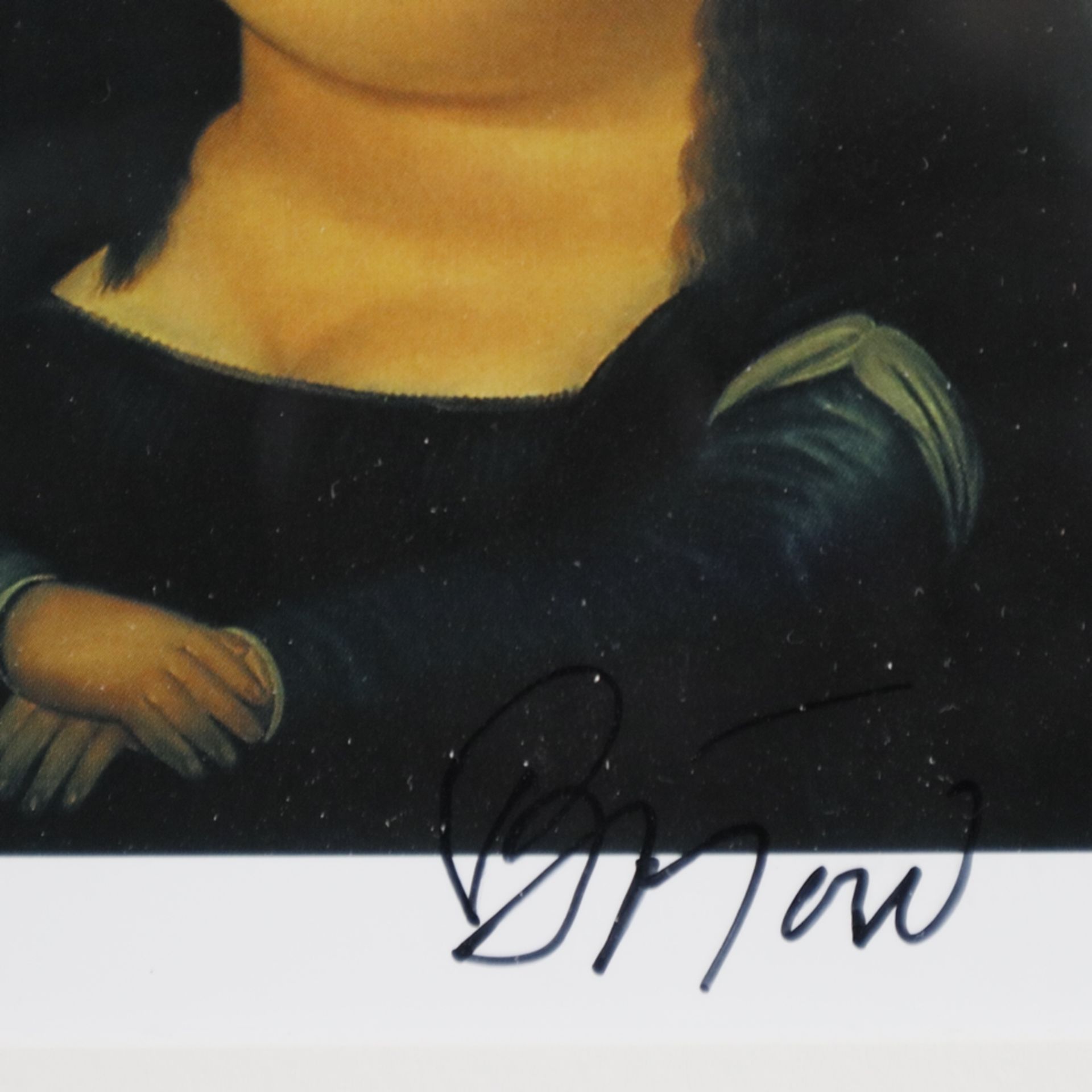 Botero, Fernando (1932 Medellín - 2023 Monaco-Ville) - "Mona Lisa" (1978), handsignierte Kunstpostk - Bild 4 aus 4