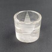 Digestifglas aus Bergkristall - ATELIER MUNSTEINER, Stipshausen (nahe Idar-Oberstein), zylindrische