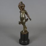 Iffland, Franz (1862 Berlin-1935 ebenda) - Tanzendes Mädchen mit Kastagnetten, um 1900, Bronze, bra