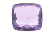 Loser Amethyst - 19,60 ct., im Kissenschliff, purpurfarben, transparent, Maße: 18,7 x 16,6 x 8,6 mm