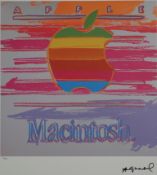 Warhol, Andy (1928 Pittsburgh - 1987 New York, nach) - " Apple Macintosh", Farblithografie auf Arch