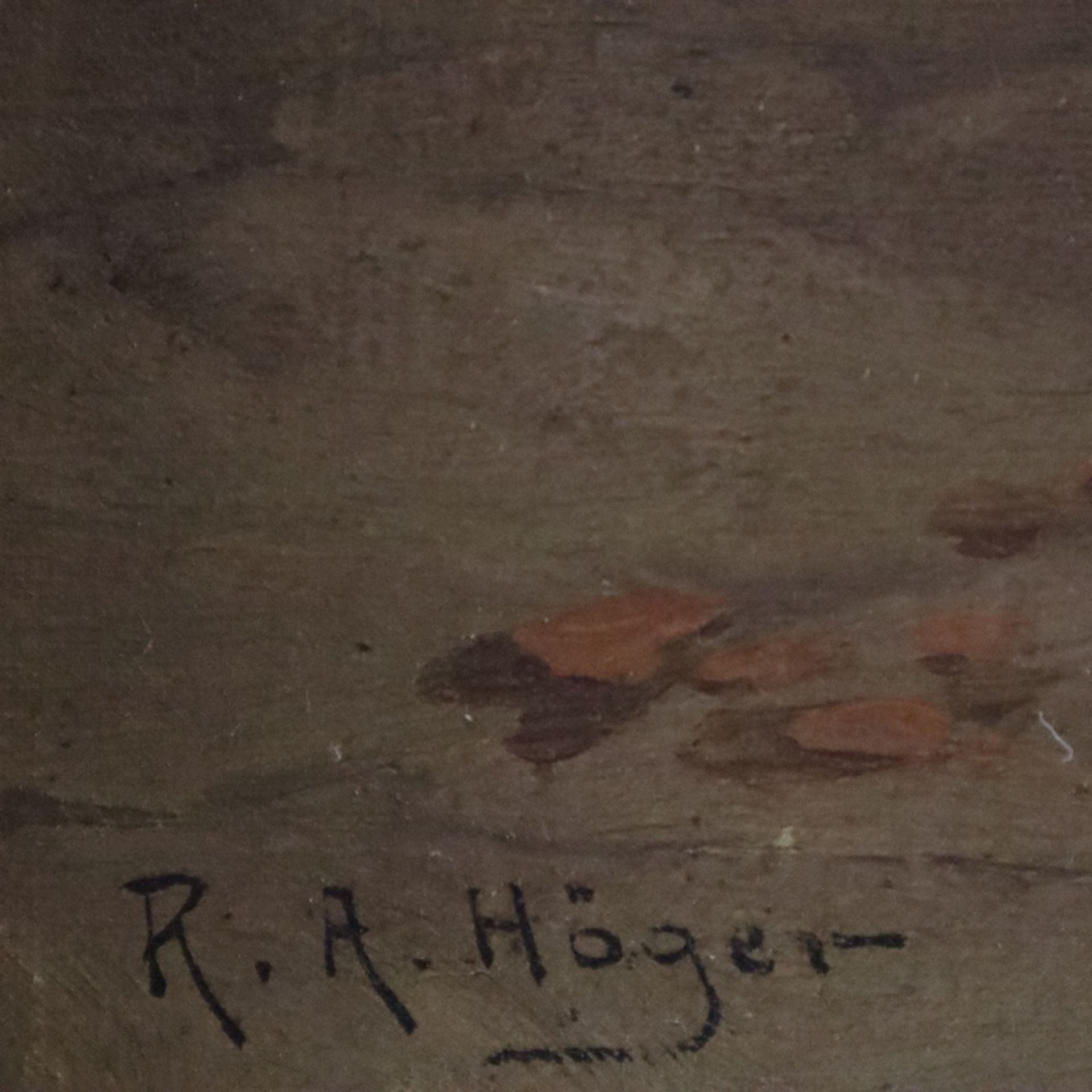 Höger, Rudolf Alfred (1877 Prostejov - 1930 Wien) - In der Weinstube, Öl auf Leinwand, unten links  - Bild 9 aus 10