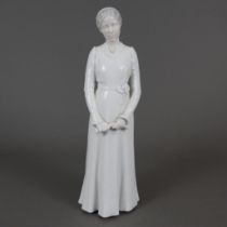 Frauenfigur - Bing & Gröndahl, Kopenhagen, um 1900, Porzellan, dezente unterglasurblaue Bemalung in