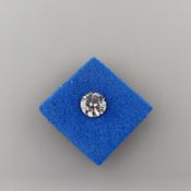 Loser natürlicher Diamant - Gewicht 0,50 ct., runder Brillantschliff, Farbe: D, Reinheit: I2, Maße: