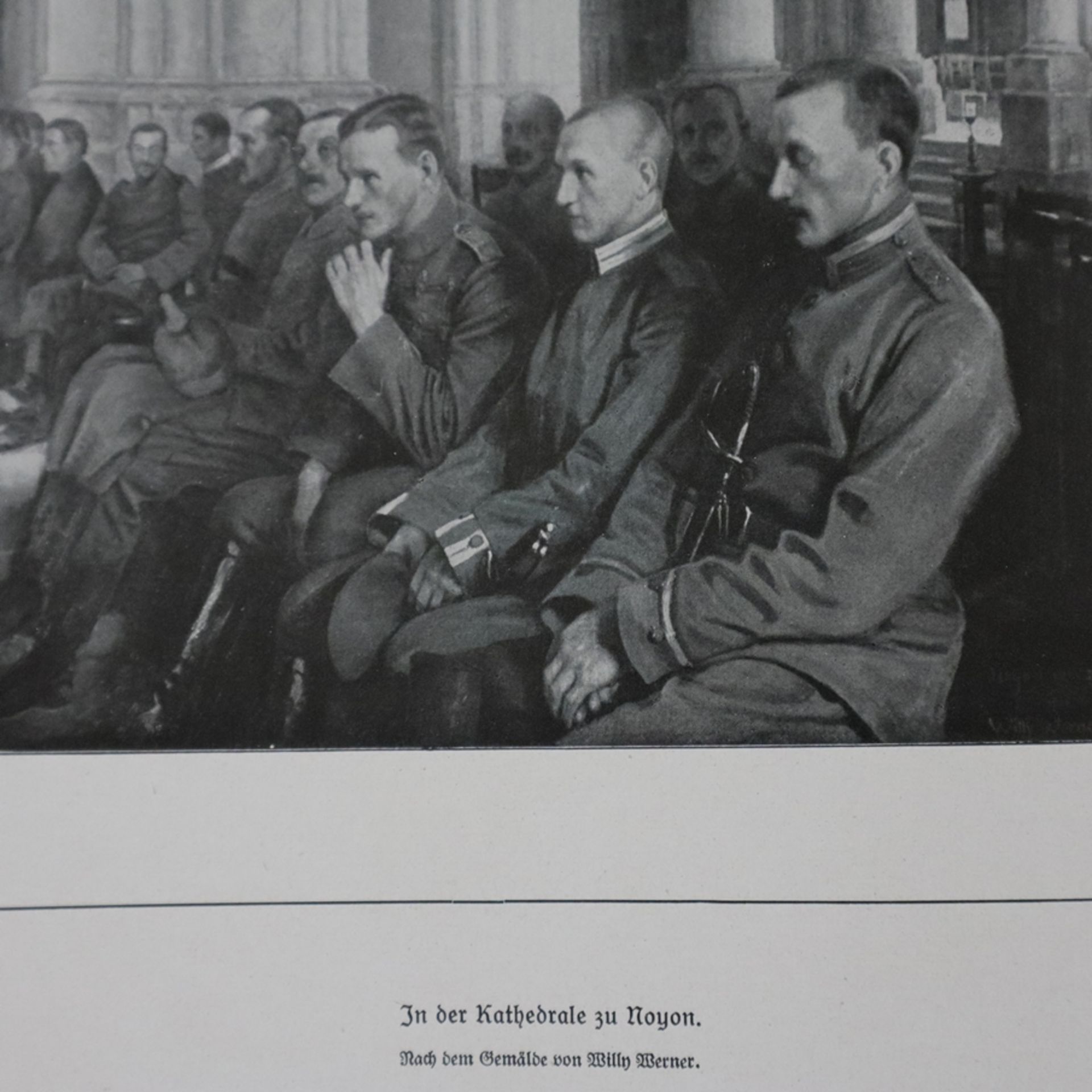 "Unsere Heerführer in großer Zeit 1914/15" - Mappe mit Portraits Kaiser Wilhelms II. und acht Gener - Image 7 of 7