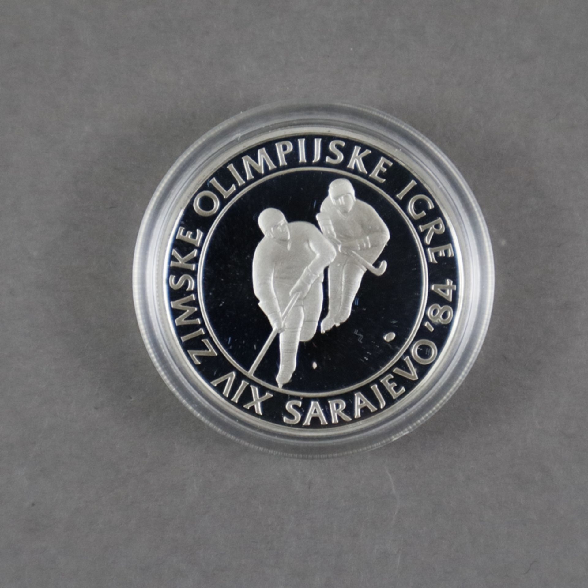 Drei Olympia-Münzensets - 925/000 Silber, Olympische Spiele 1984 in Sarajewo, Jugoslawien, jeweils - Image 4 of 7
