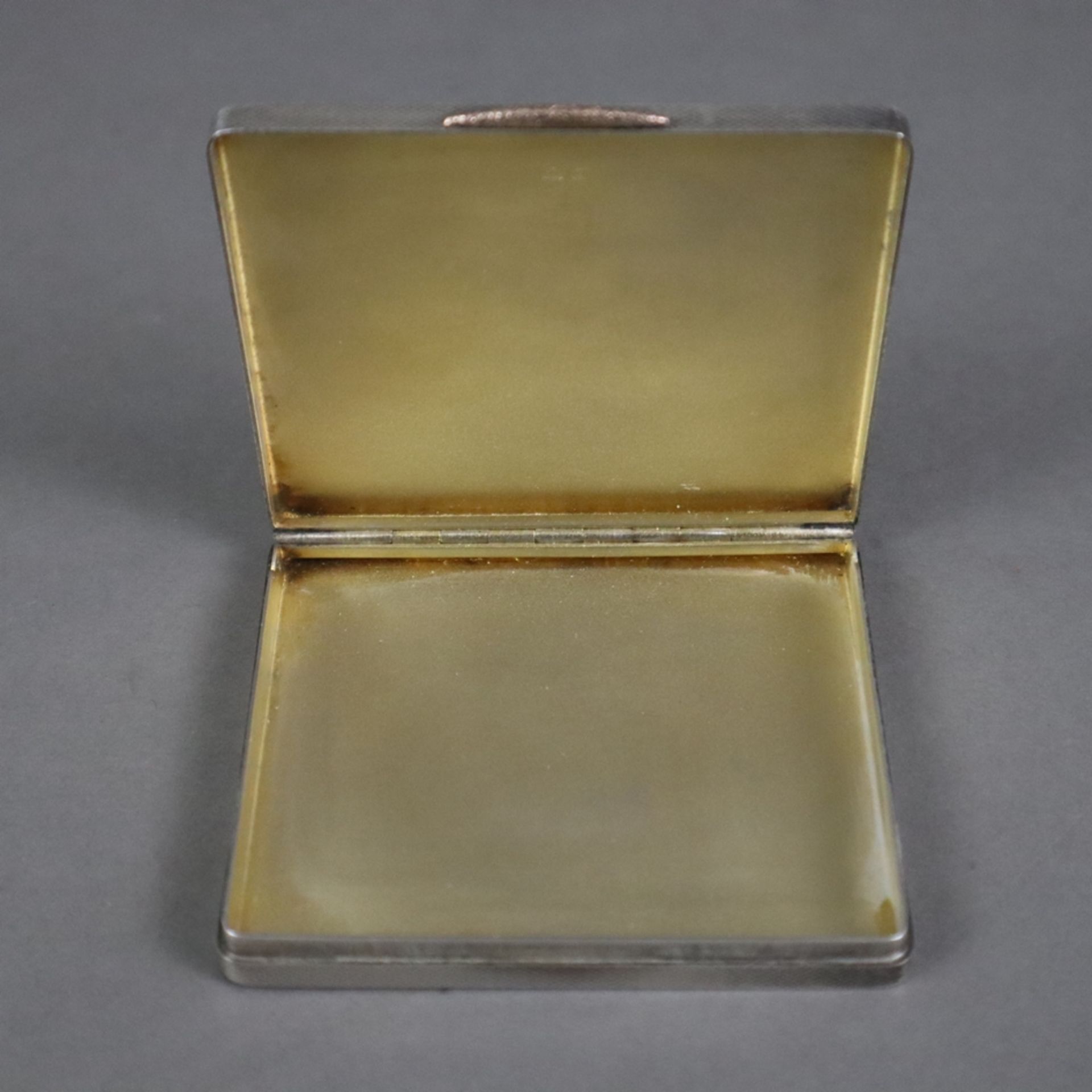 Englisches Silberetui - Sterling Silber 925/000, allseits guillochiert, Punzen: Meistermarke „Golds - Image 2 of 5