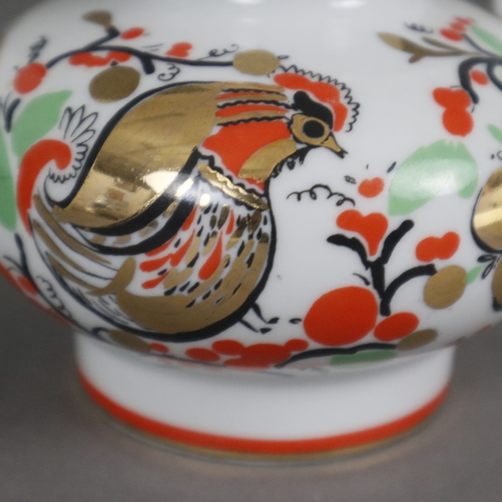 Russische Teekanne und zwei Empire-Tassen - Porzellan, 1x kleine Teekanne, Lomonosov, St. Petersbur - Image 7 of 10