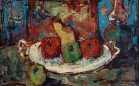 Eddy von Ferrari - (1923 Brixen -2000 Verona, Studium in Venedig und Brixen) - Stillleben mit Obst,