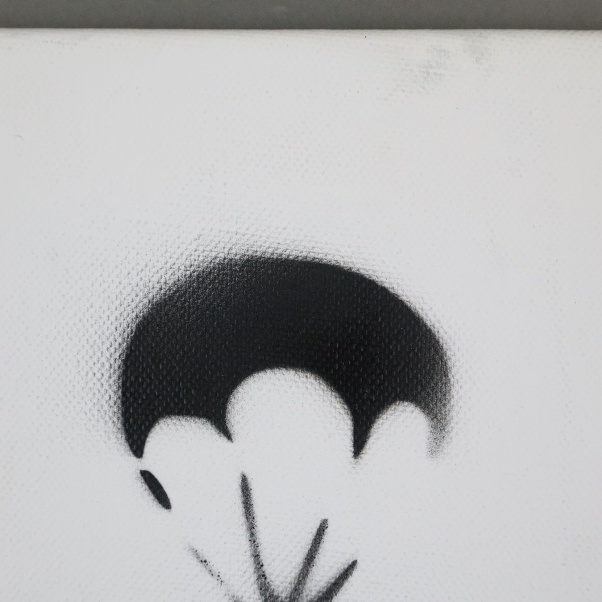 Banksy - "Dismal Canvas" mit Motiv "Ratte mit Fallschirm", 2015, Souvenir aus der Ausstellung "Dism - Bild 3 aus 6