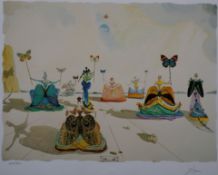 Dalí, Salvador (Saint Georges 1904 Figueras 1989) - „Femmes aux papillons“, Farblithographie-Nachdr