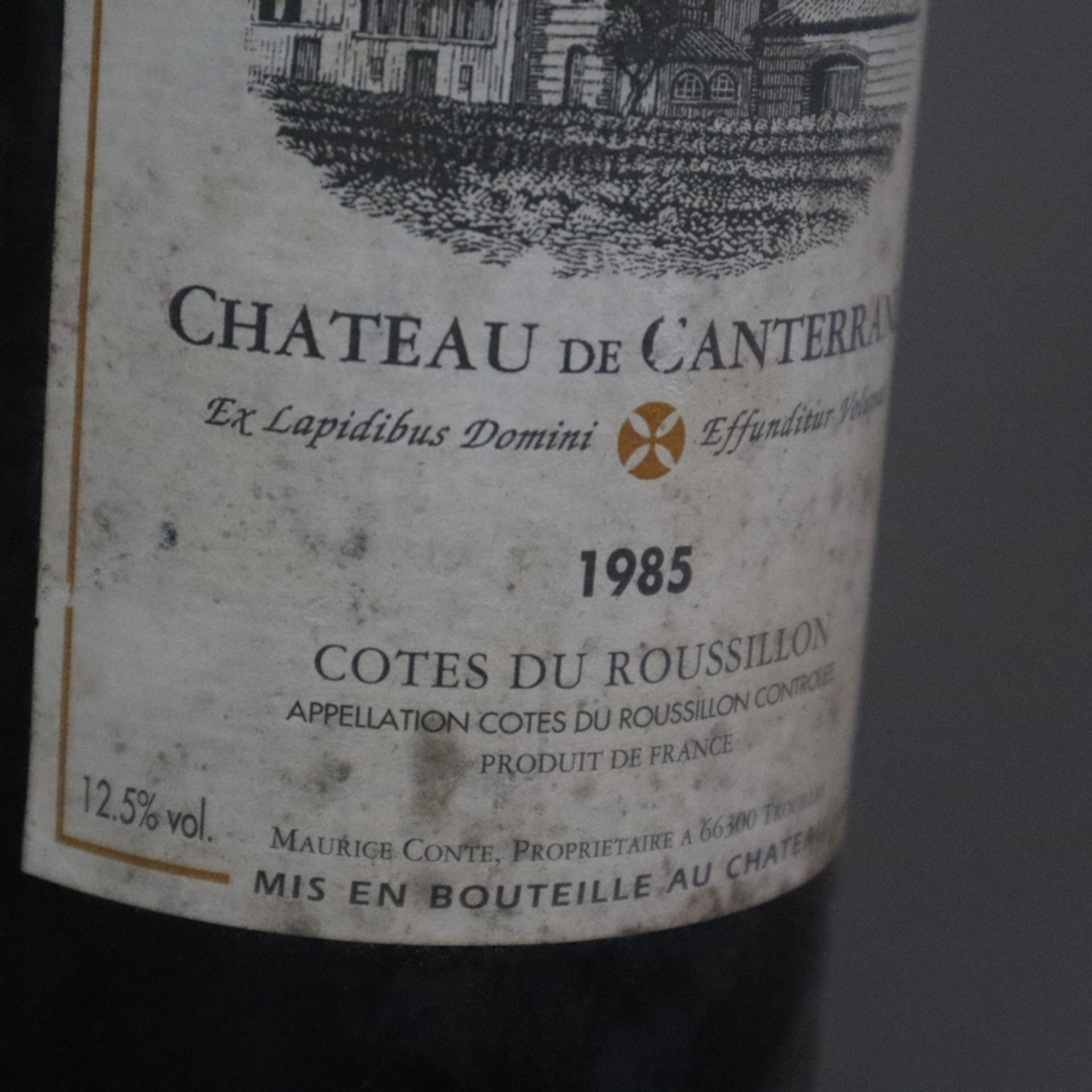 Wein - 1985 Château De Canterrane Côtes du Roussillon, France, Füllstand: Top Shoulder, 750 ml - Image 4 of 6