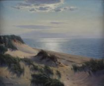 Schlichting, Waldemar (1896-1970 Berlin, deutscher Marinemaler) - Dünen an der Ostseeküste, Öl auf 