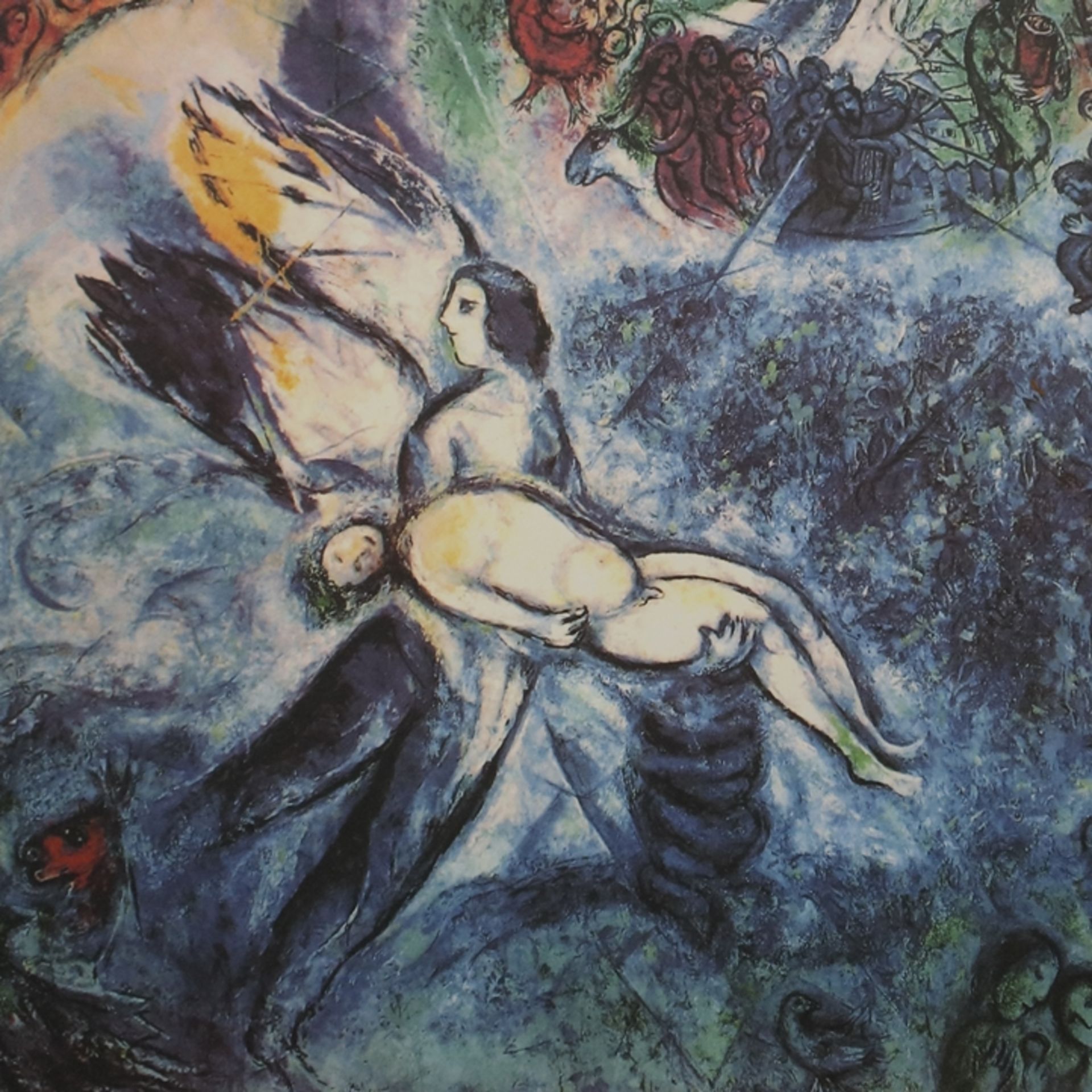 Chagall, Marc (1887 Peskowatik - 1985 Saint-Paul-de-Vence) - Die Erschaffung des Menschen, Farblith - Bild 4 aus 6