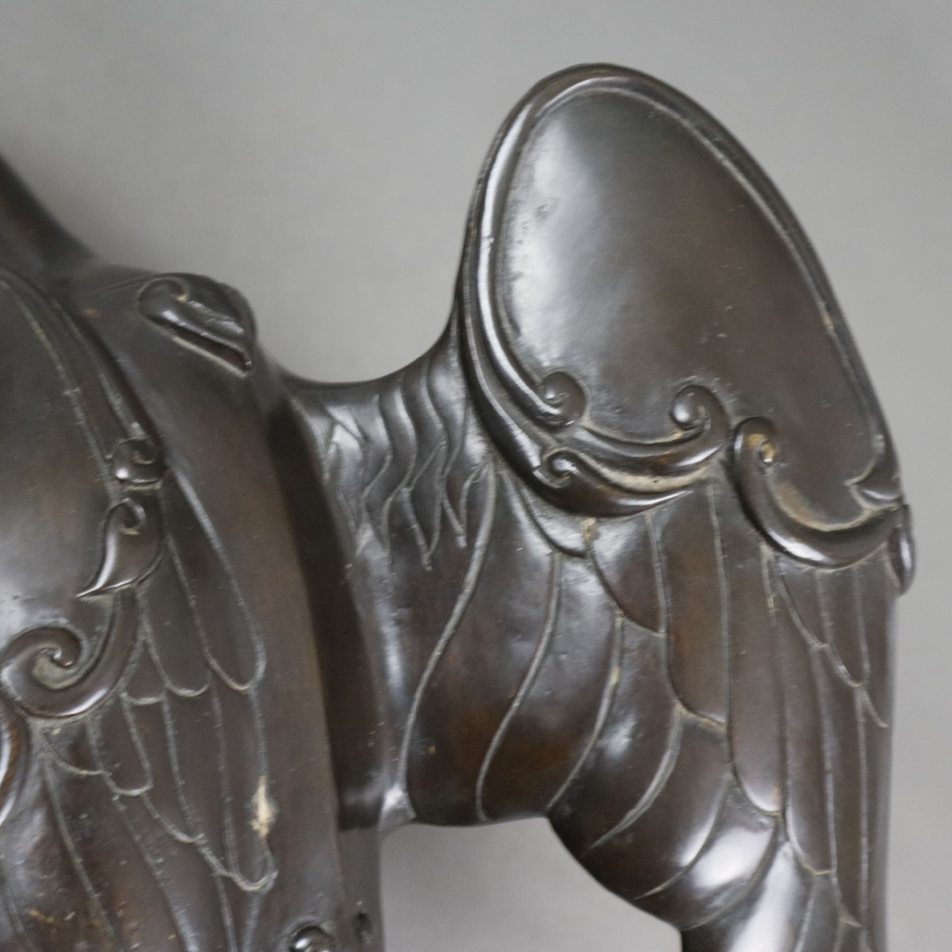 Tierfigur "Ente" - Messingguss, bronziert, unterseitig gestempelt "Santi's" mit Auflagenr. 11/5000, - Image 7 of 10