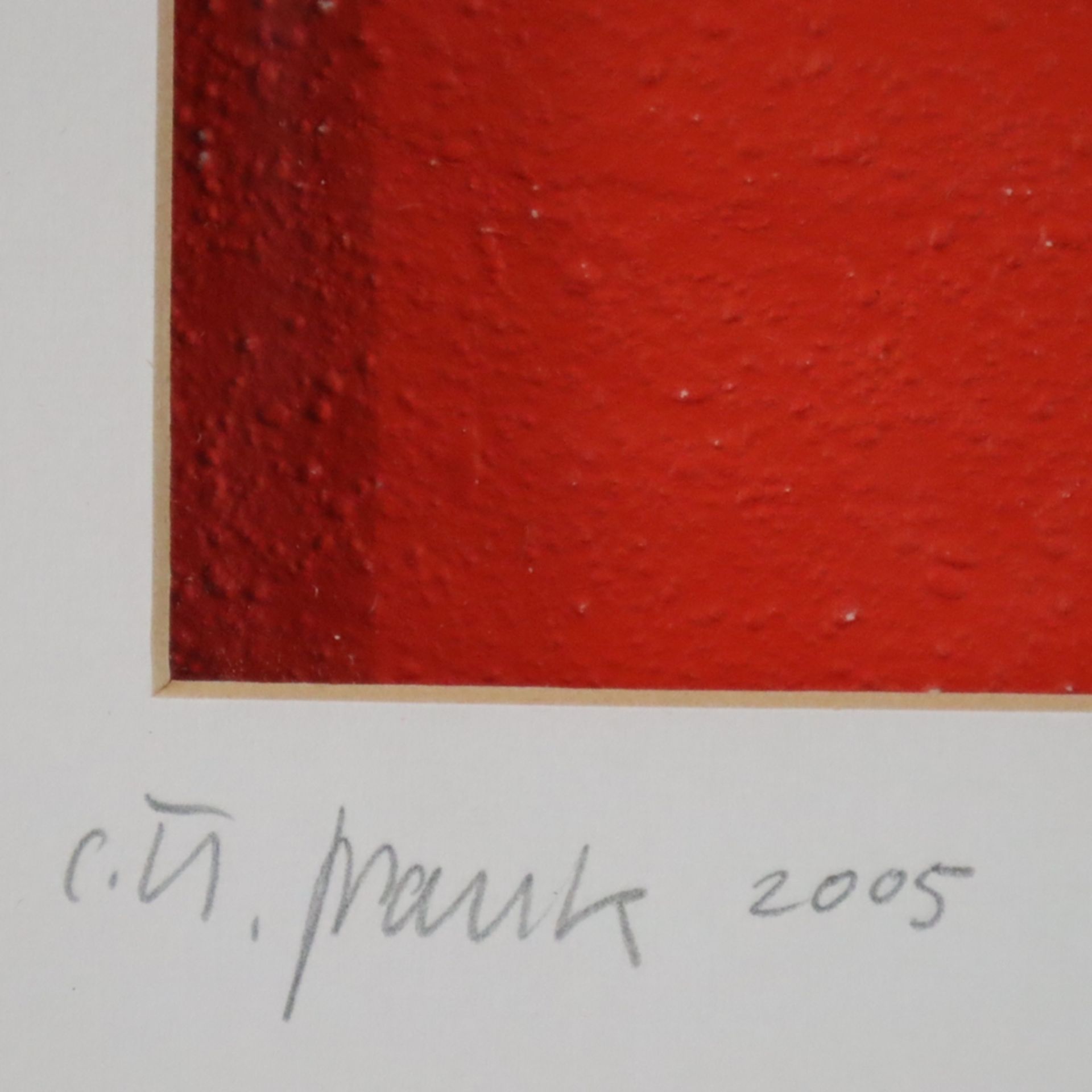 C.U.Frank (*1954 Bamberg) - "Pieces" Nr.89, 2005, Mischtechnik, unten links in Blei signiert und da - Bild 4 aus 4
