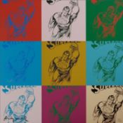 Warhol, Andy (1928 Pittsburgh - 1987 New York, nach) - "Superman", Granolithographie auf festem Pap