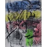 Chagall, Marc (1887 Witebsk - 1985 St. Paul de Vence) - Ohne Titel (1970), Original-Farblithographi
