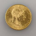 Goldmünze 20 Goldkronen 1915 - Österreich, Kaiser Franz Joseph I, Revers: österreichischer Wappenad