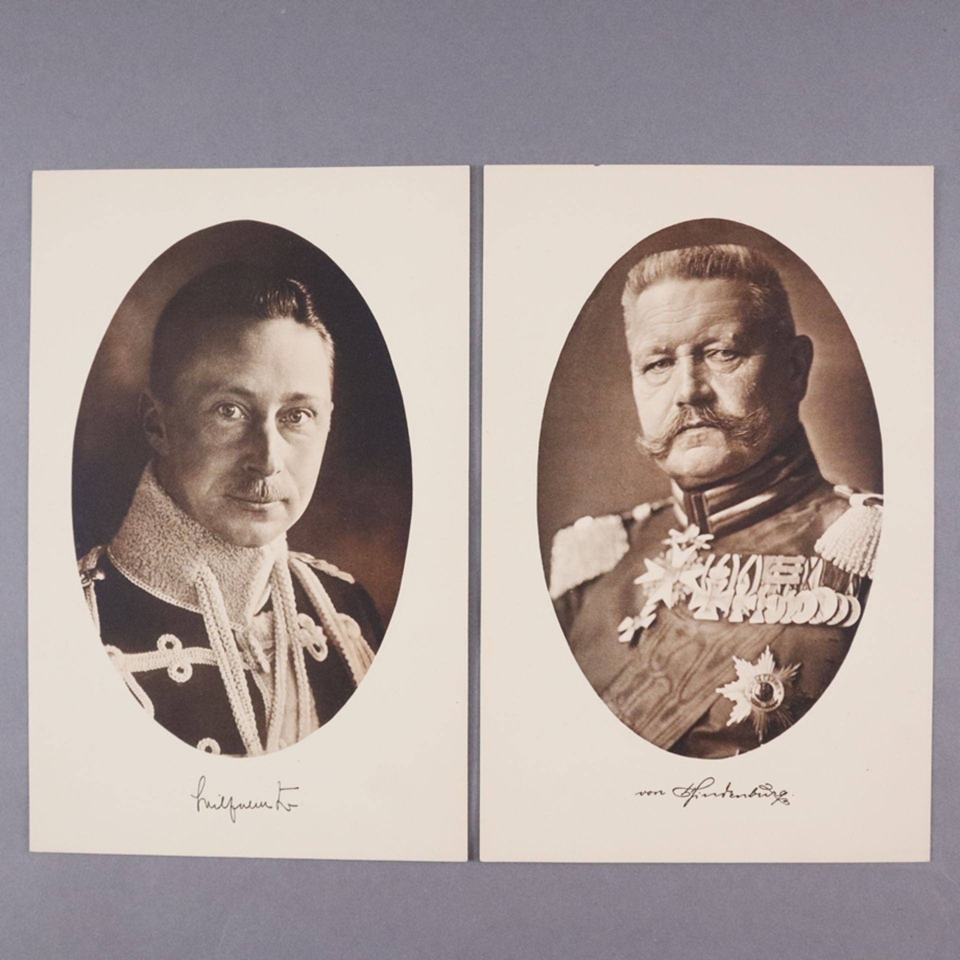 "Unsere Heerführer in großer Zeit 1914/15" - Mappe mit Portraits Kaiser Wilhelms II. und acht Gener - Image 4 of 7
