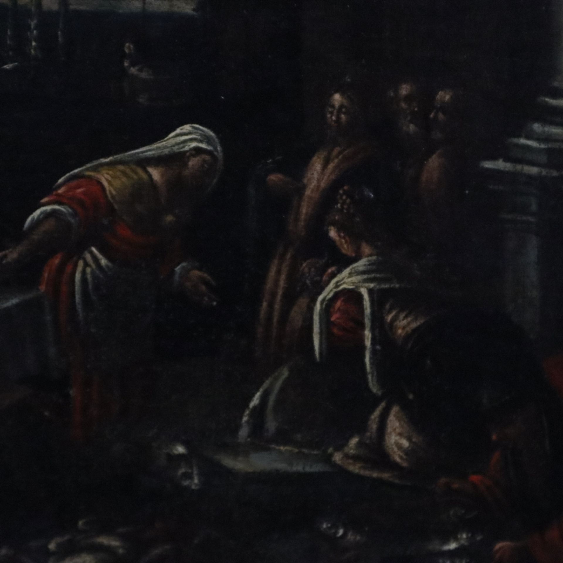Kopist/in (18./19. Jh.) - "Christus im Haus von Maria und Martha", seitenverkehrte Kopie nach dem G - Bild 4 aus 13