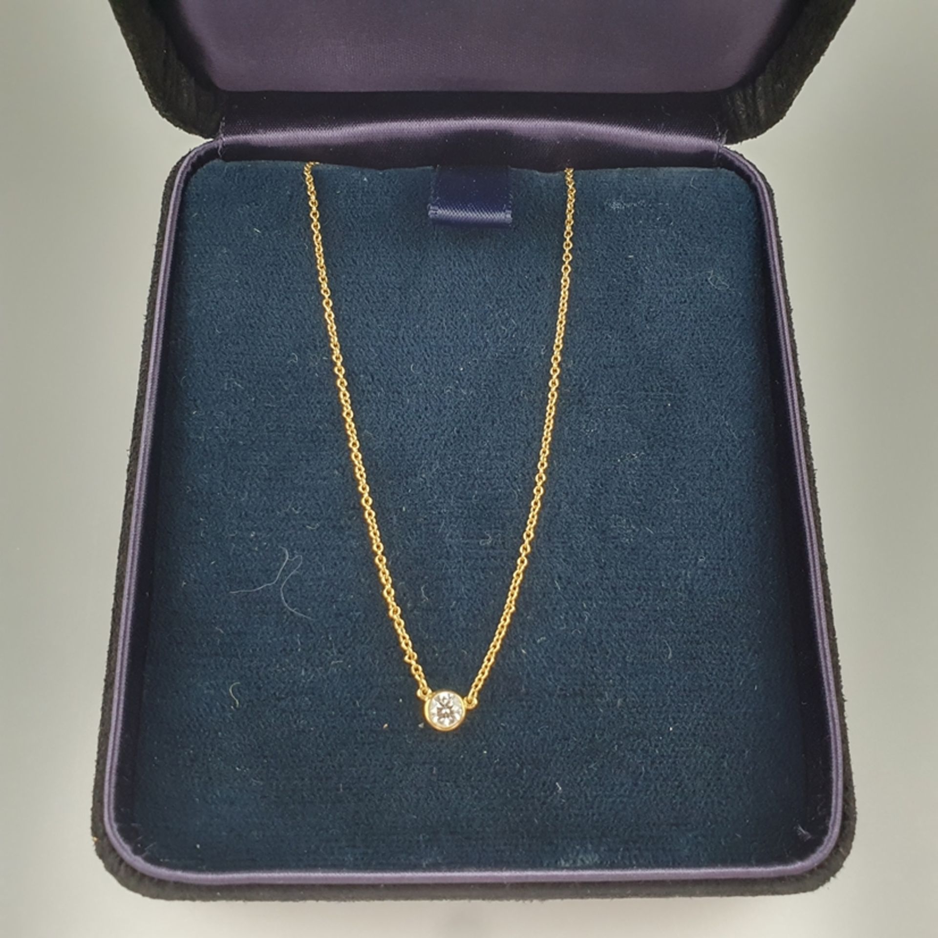 Tiffany-Brillantanhänger an 18 K-Goldkette - Tiffany & Co., Diamonds by the Yard® Kollektion by Els - Bild 2 aus 7