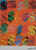 Warhol, Andy (1928 Pittsburgh - 1987 New York, nach) - "Dollar Sign", Farblithografie, unten rechts
