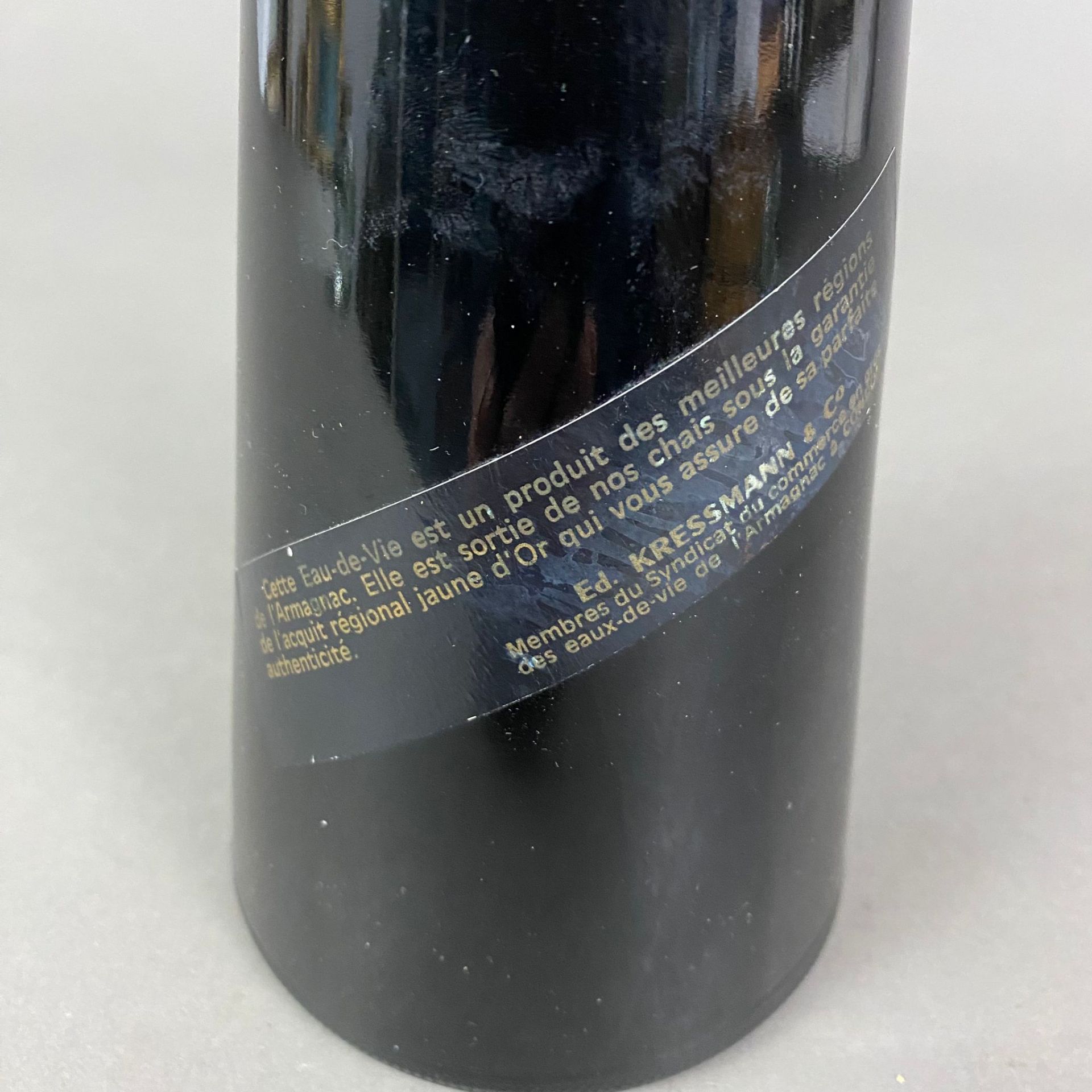 Armagnac - Kressmann 1933, abgefüllt 2000, 70 cl, 40%, Etikett verschmutzt, teilweise unleserlich - Bild 4 aus 4