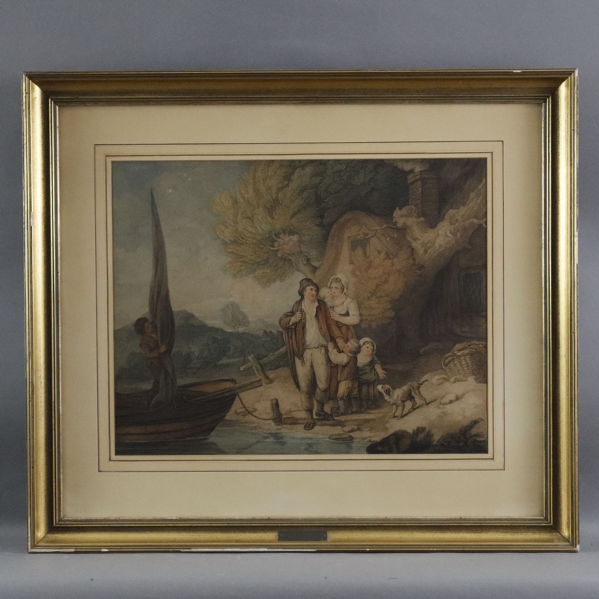Barney, Joseph (1755-1832) nach Francis Wheatley (1747-1801) - Zwei Blätter „The Fisherman’s depart - Image 2 of 9