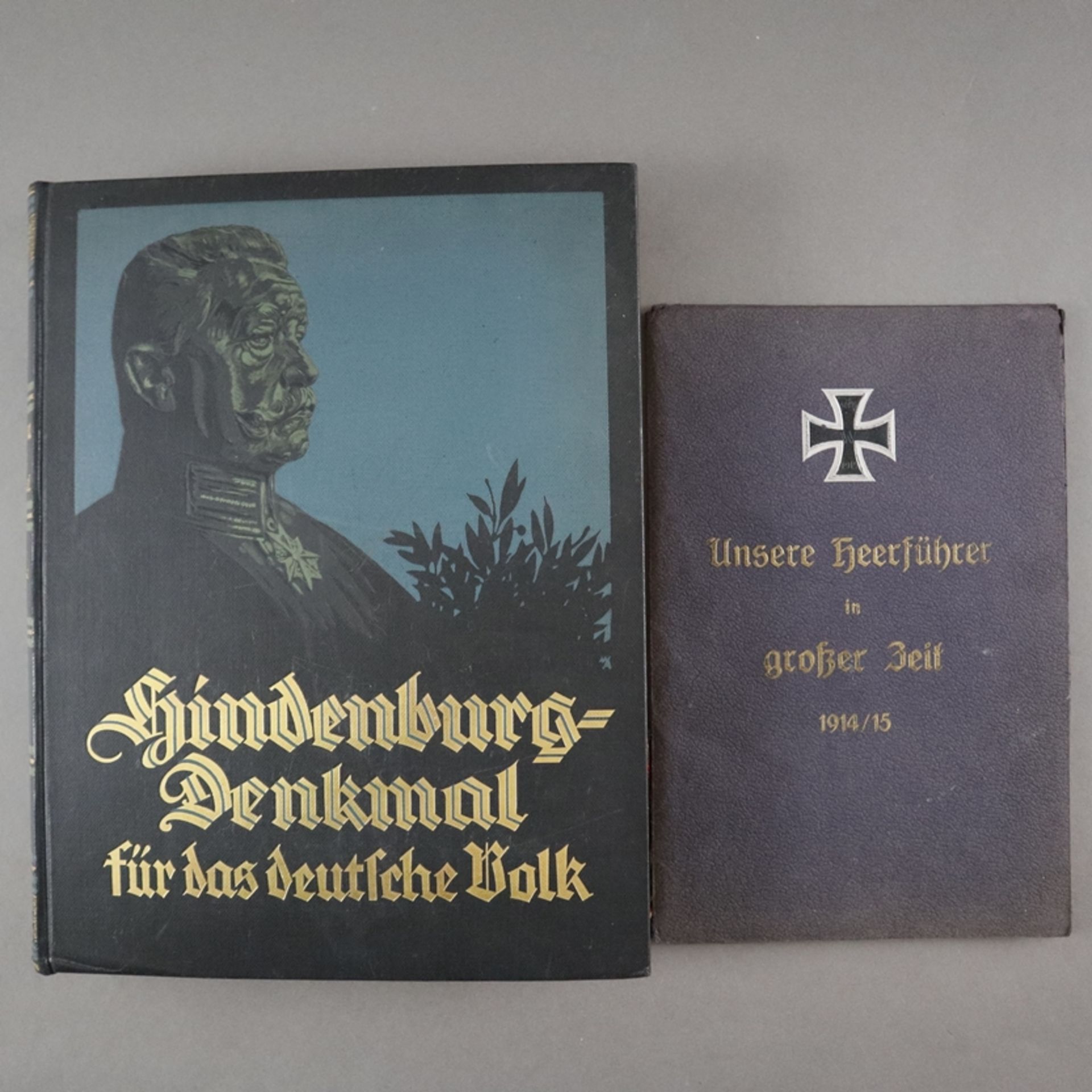 "Unsere Heerführer in großer Zeit 1914/15" - Mappe mit Portraits Kaiser Wilhelms II. und acht Gener