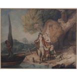 Barney, Joseph (1755-1832) nach Francis Wheatley (1747-1801) - Zwei Blätter „The Fisherman’s depart