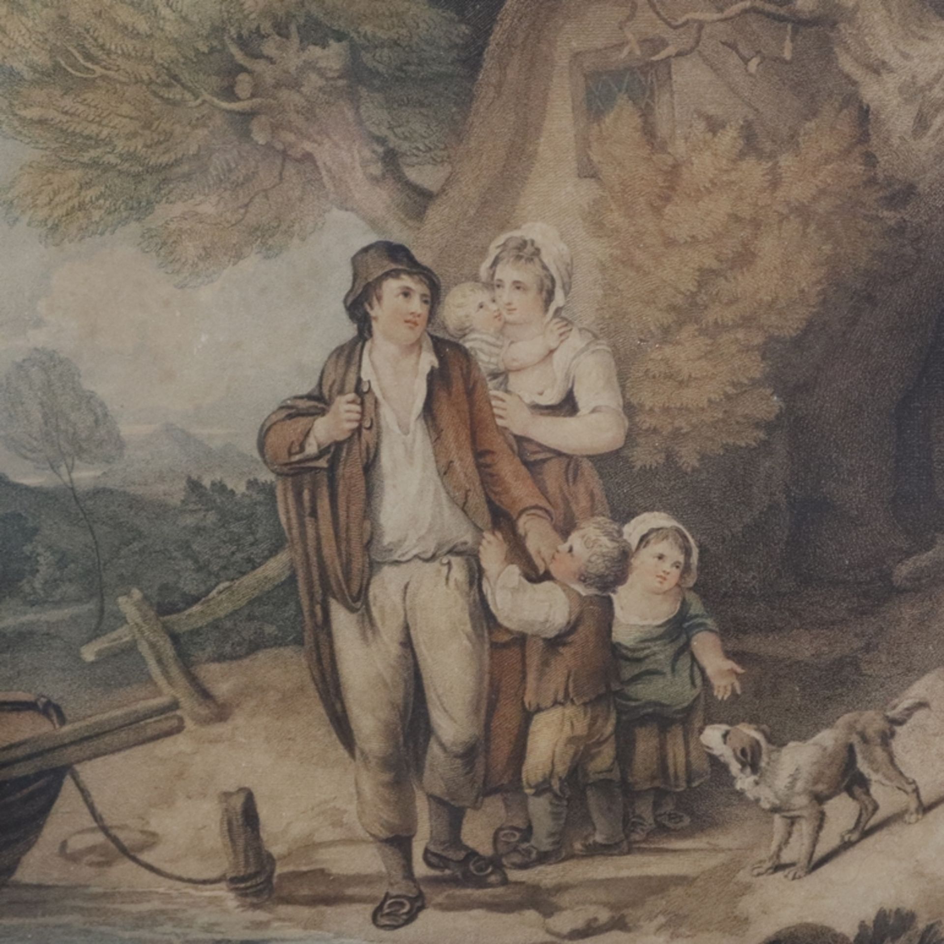 Barney, Joseph (1755-1832) nach Francis Wheatley (1747-1801) - Zwei Blätter „The Fisherman’s depart - Image 3 of 9