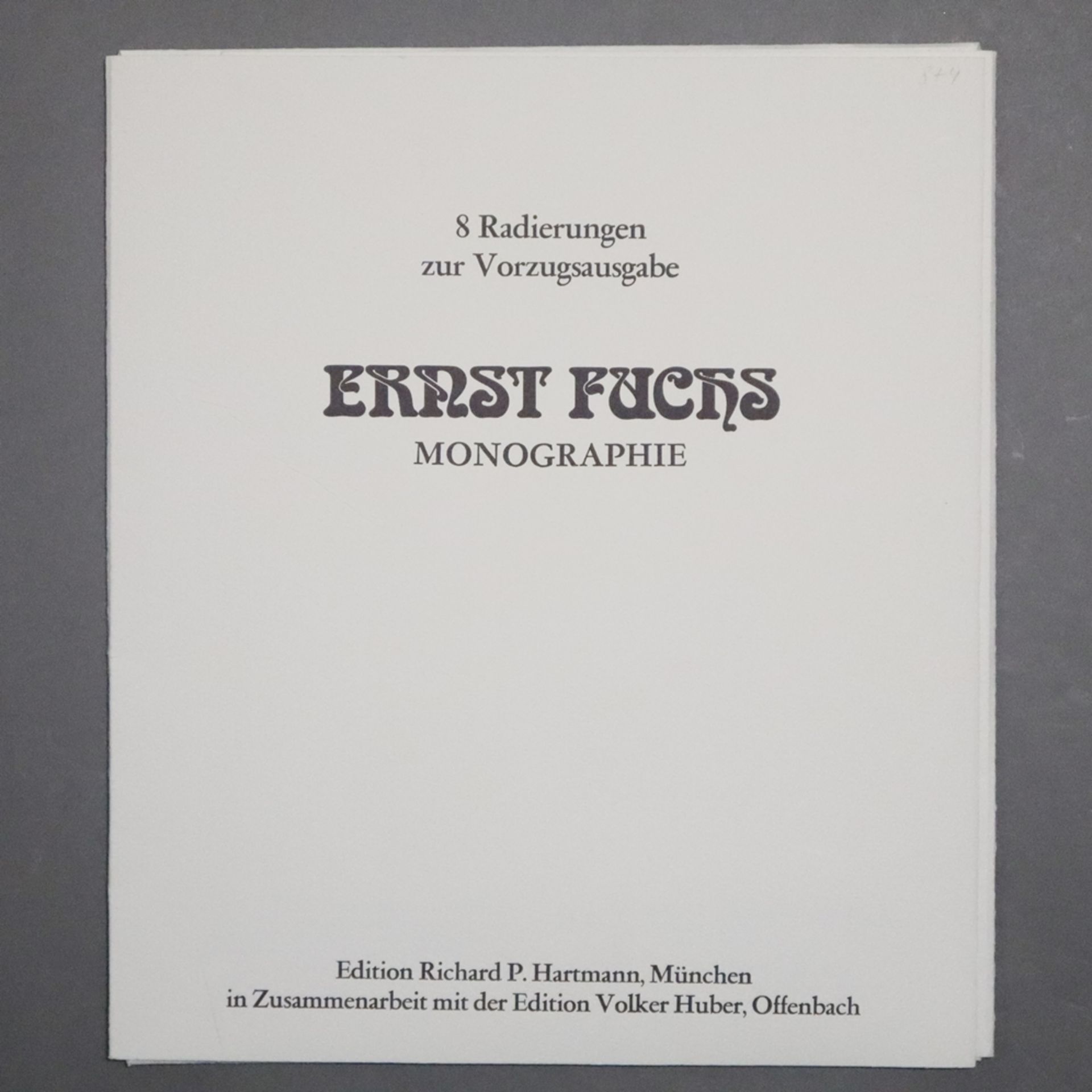 Fuchs, Prof. Ernst (1930-Wien-2015) - Vier Radierungen auf Bütten, dabei "Mars", "Mythologische Sze - Image 6 of 7