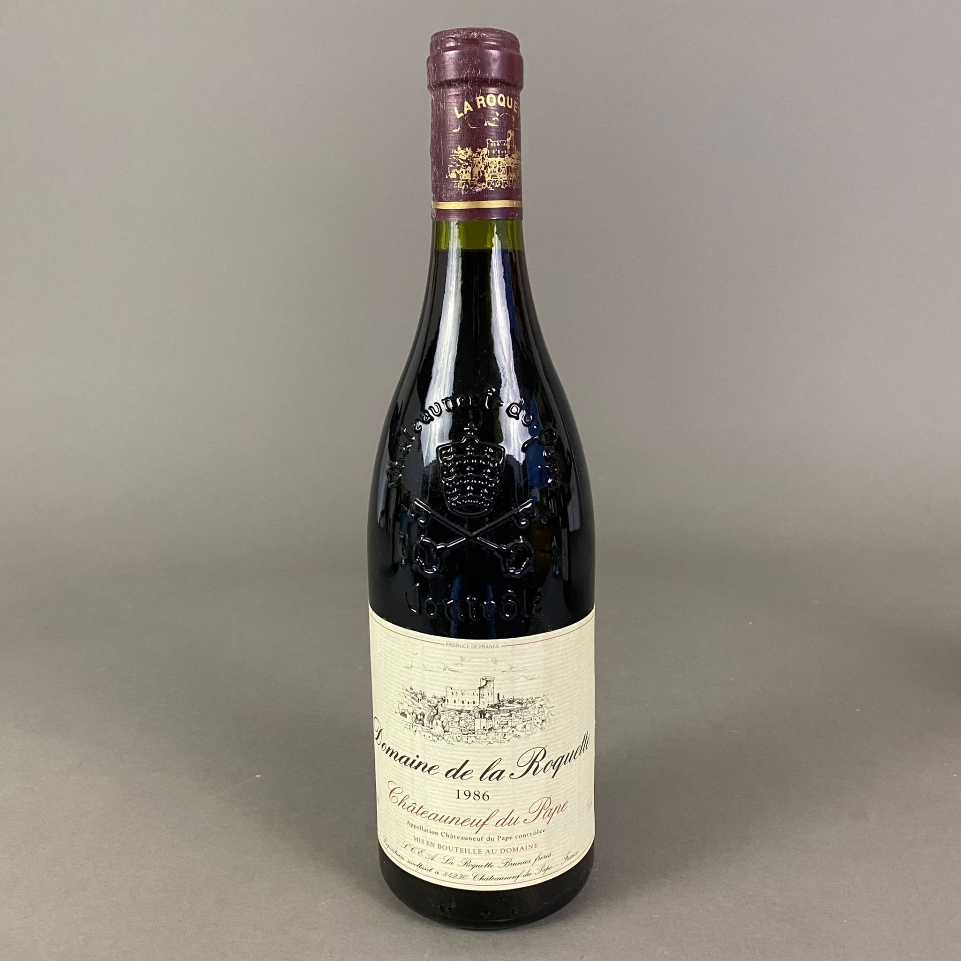 Weinkonvolut - 3 Flaschen 1986 Domaine de la Roquette, Châteauneuf-du-Pape, Rhône, France, 750 ml, - Image 4 of 8