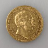 Goldmünze 20 Mark 1889 - Deutsches Kaiserreich, Wilhelm II Deutscher Kaiser König v. Preußen, 900/0