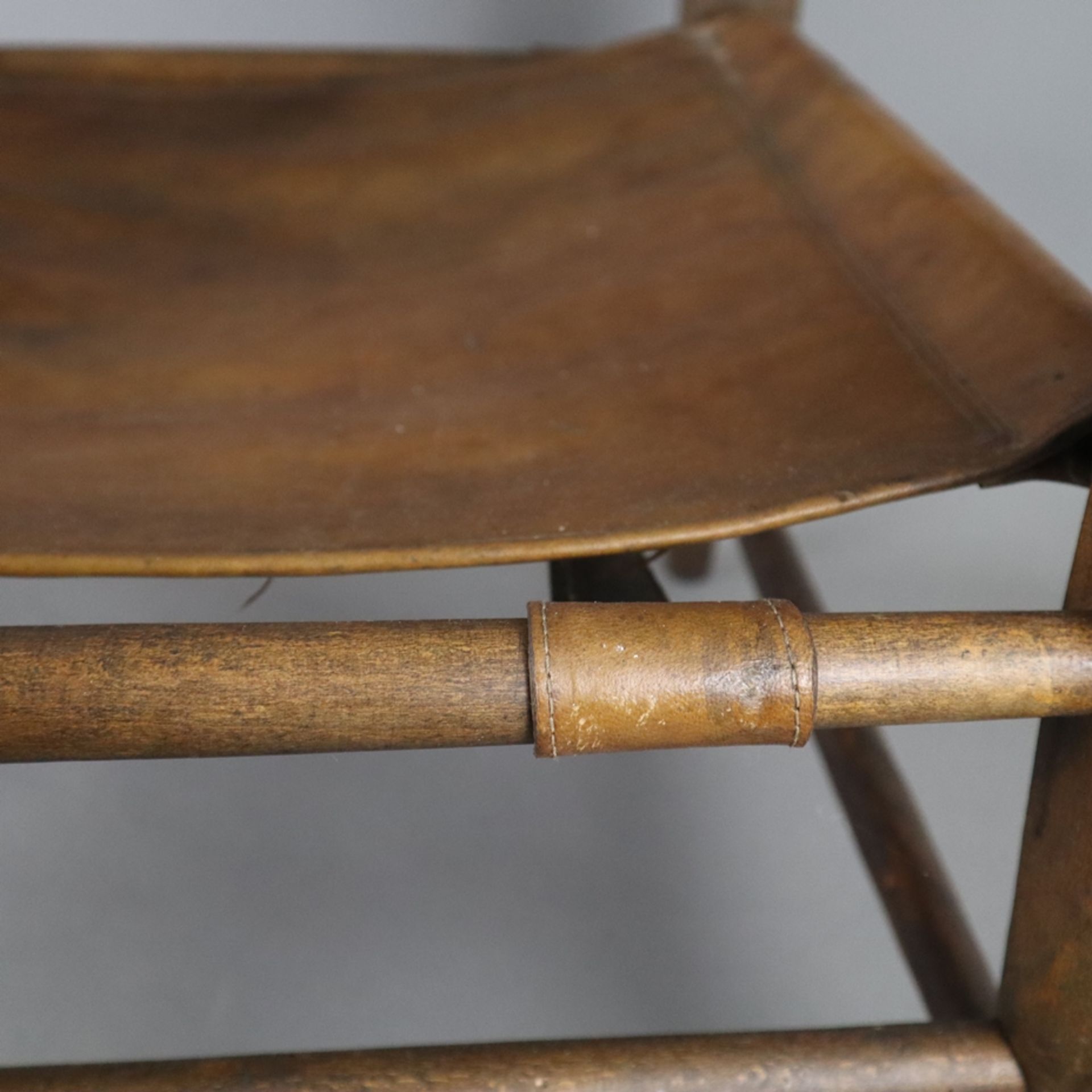 Armlehnstuhl "Safari-Chair" - Entwurf: Wilhelm Kienzle (1928), Ausführung: Wohnbedarf, Zürich, 1960 - Bild 8 aus 9