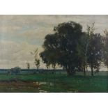 Egersdörfer, Andreas (1866 Nürnberg - 1932 Frankfurt am Main) - Baumbestandene Auenlandschaft mit S